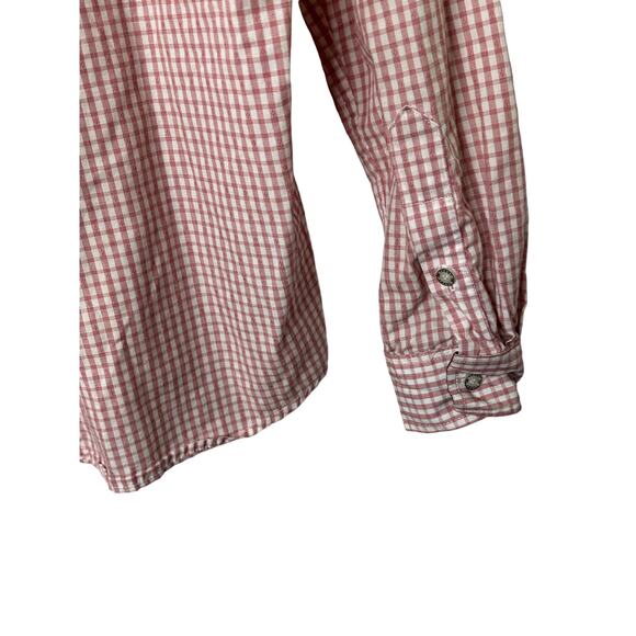 Tommy Hilfiger Red Check Long Sleeve Button Up Shirt Men's Medium - Picture 2 of 7